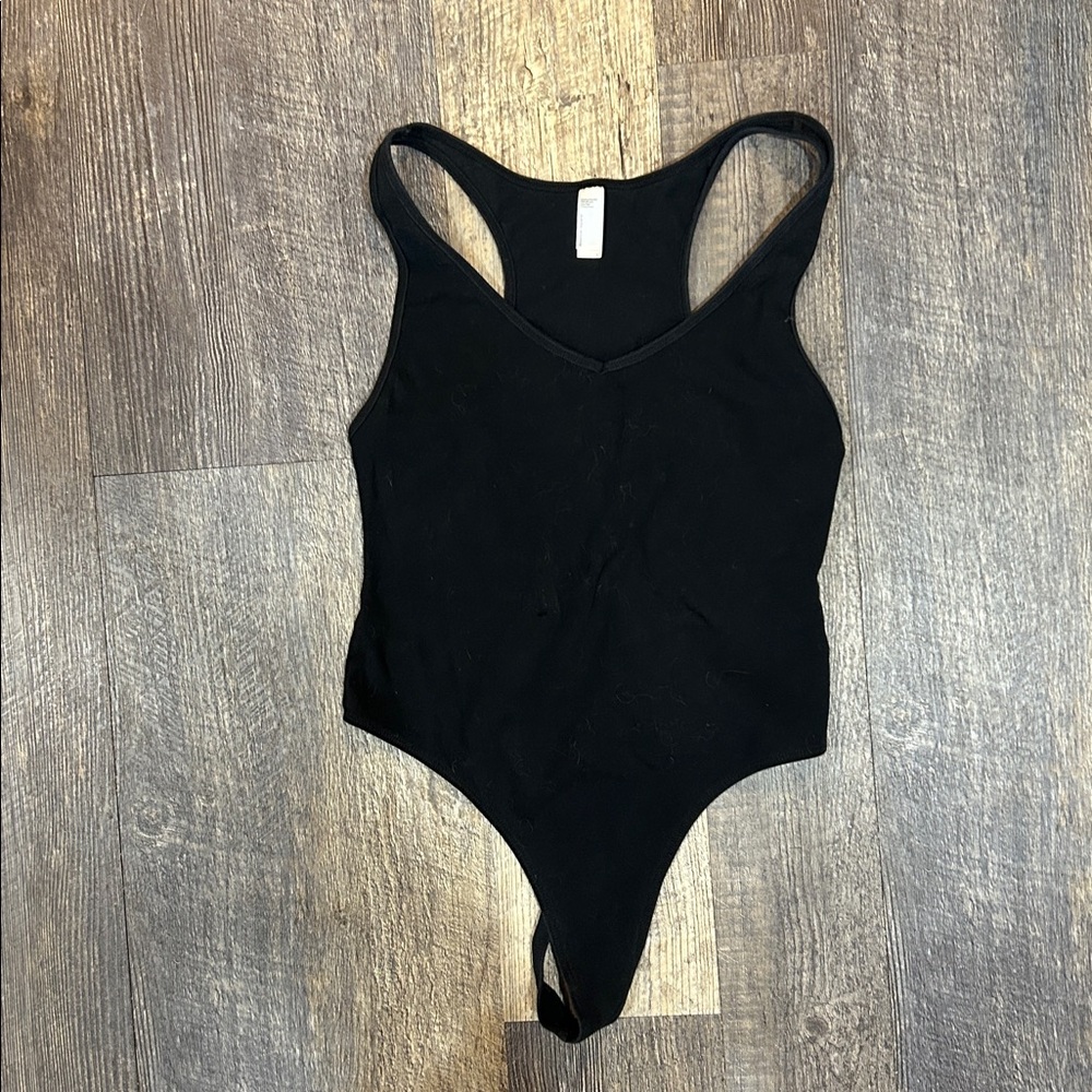 Black Sleeveless Bodysuit